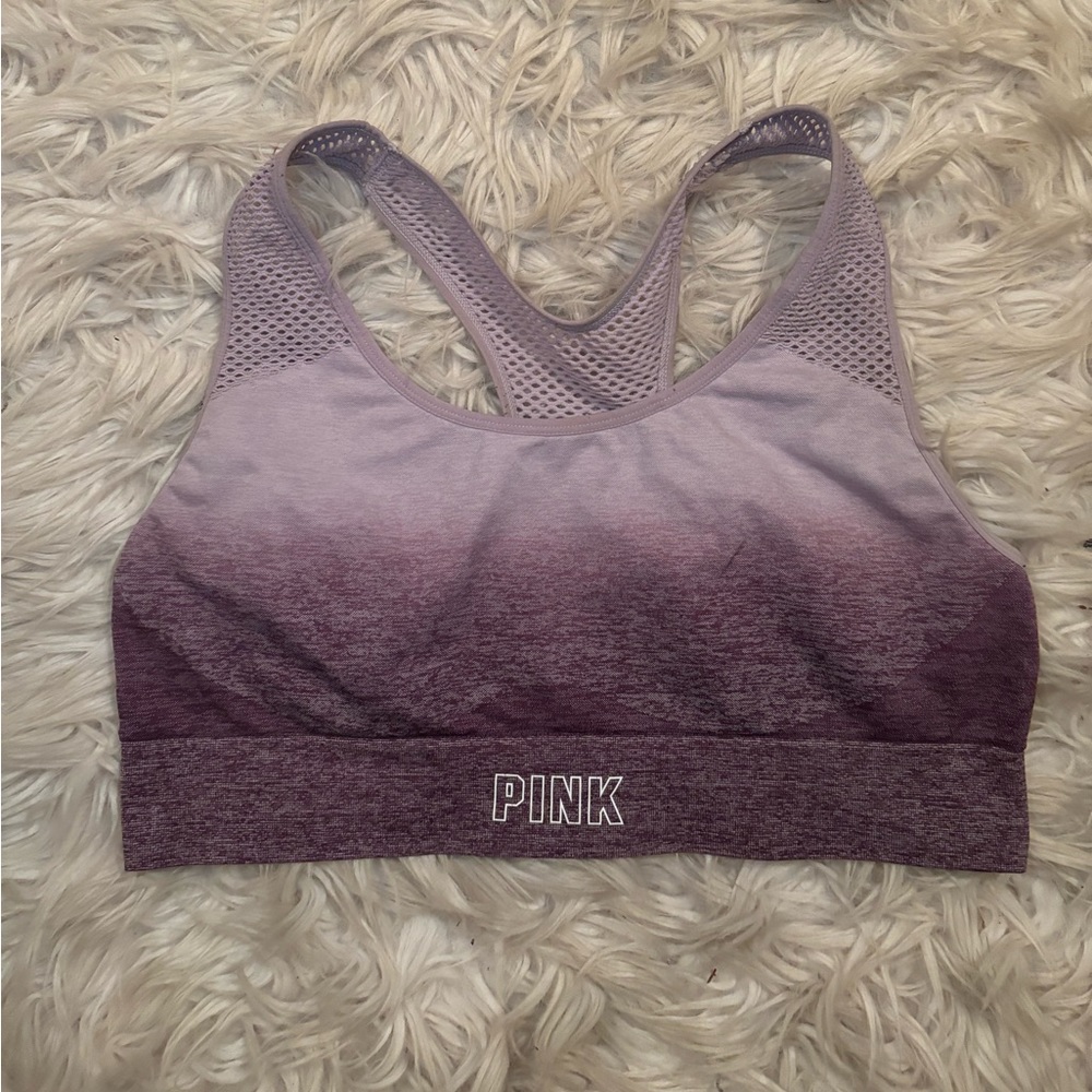 vs pink sport ombre purple sports bra